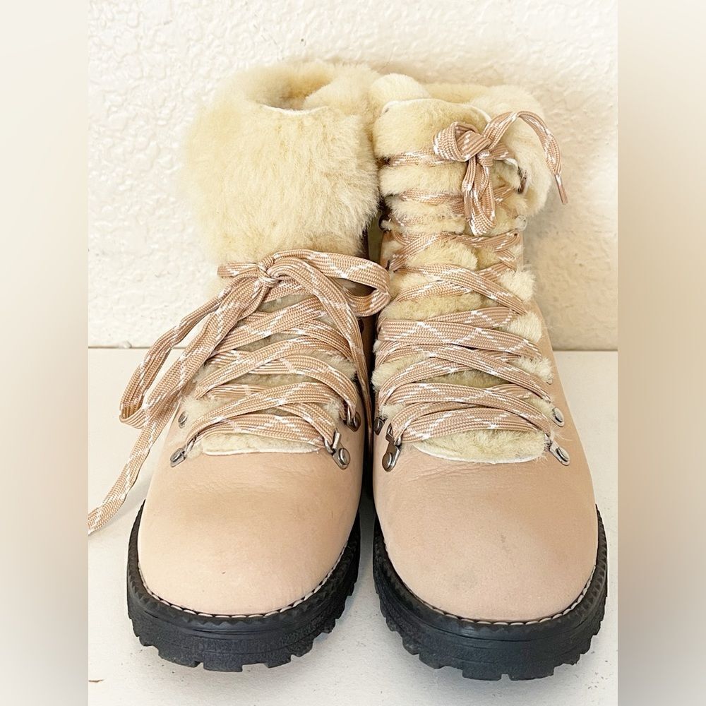 J. Crew Nordic Boots with faux shearling in bronzed Clay 10 New - Picture 7 of 10